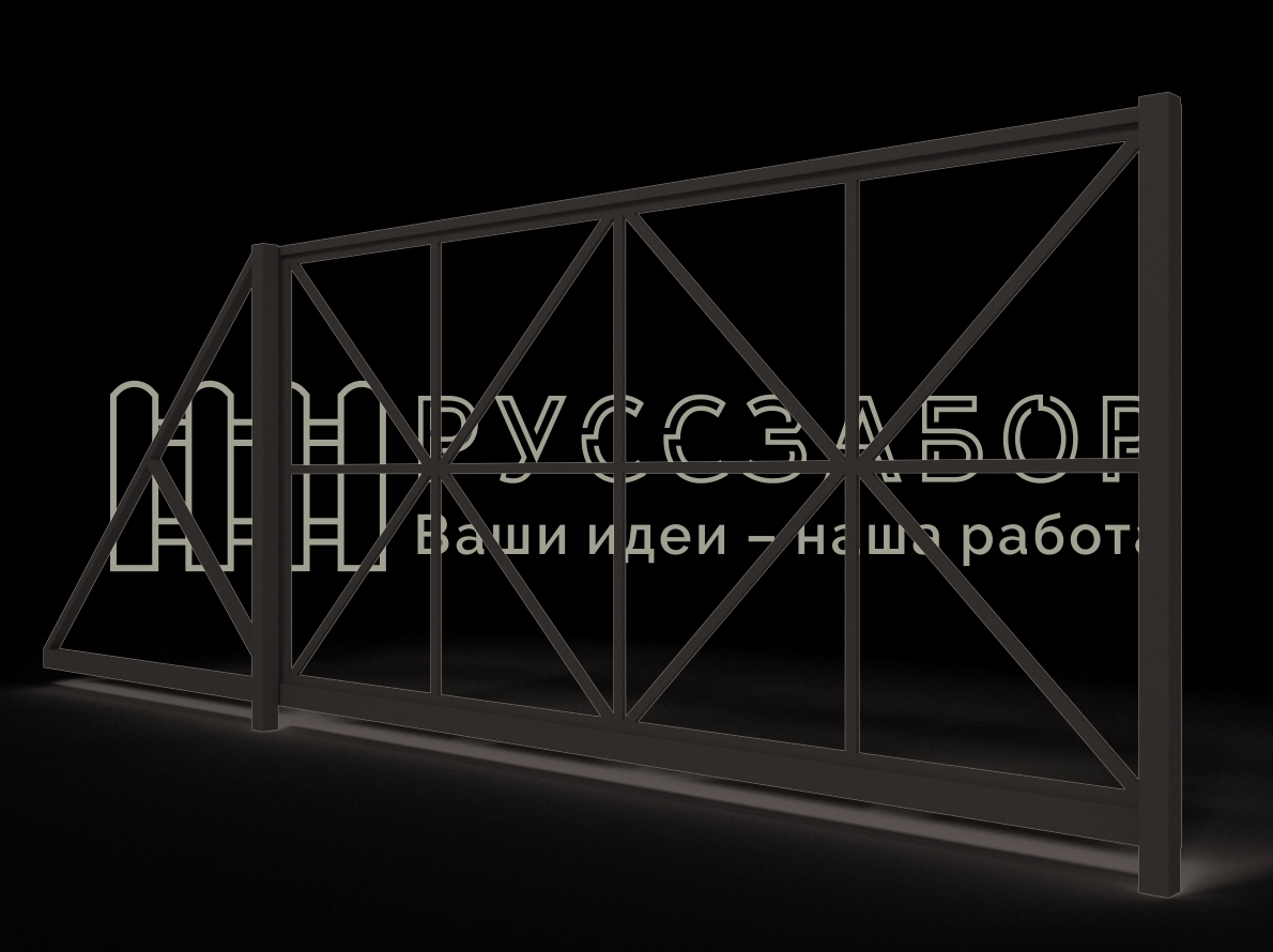 Каркас откатных ворот 01