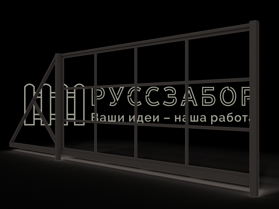 Каркас откатных ворот 03