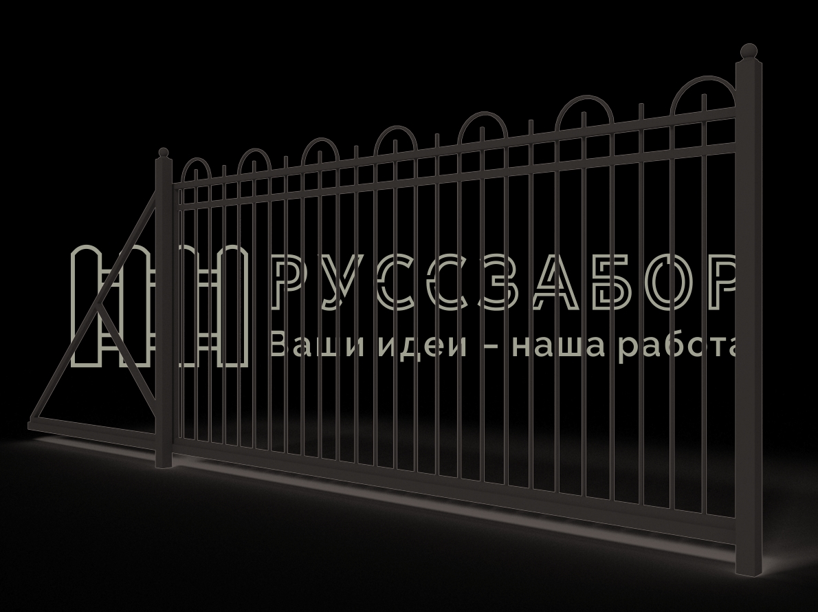 Сварные откатные ворота 2009