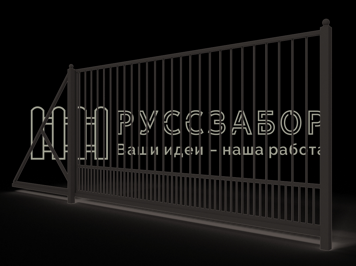 Сварные откатные ворота 2011