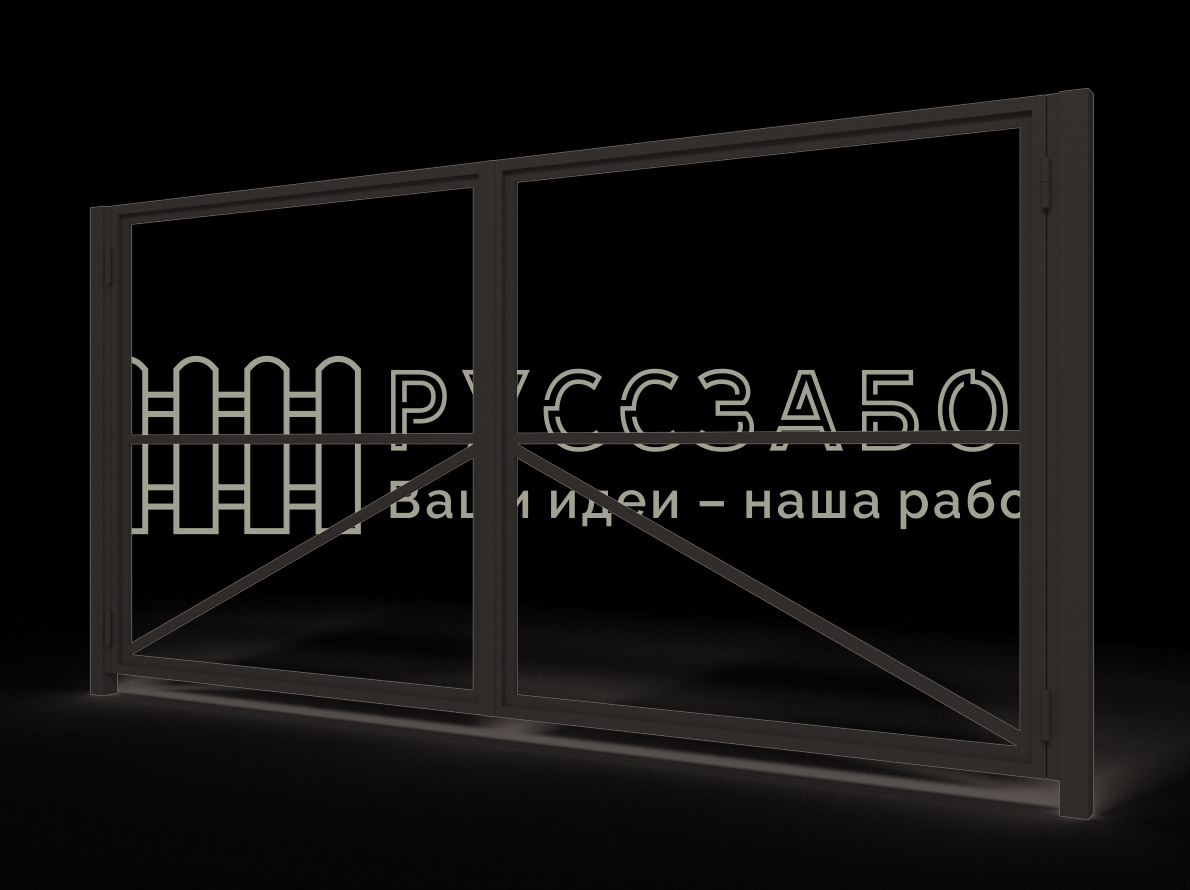Каркас распашных ворот 04
