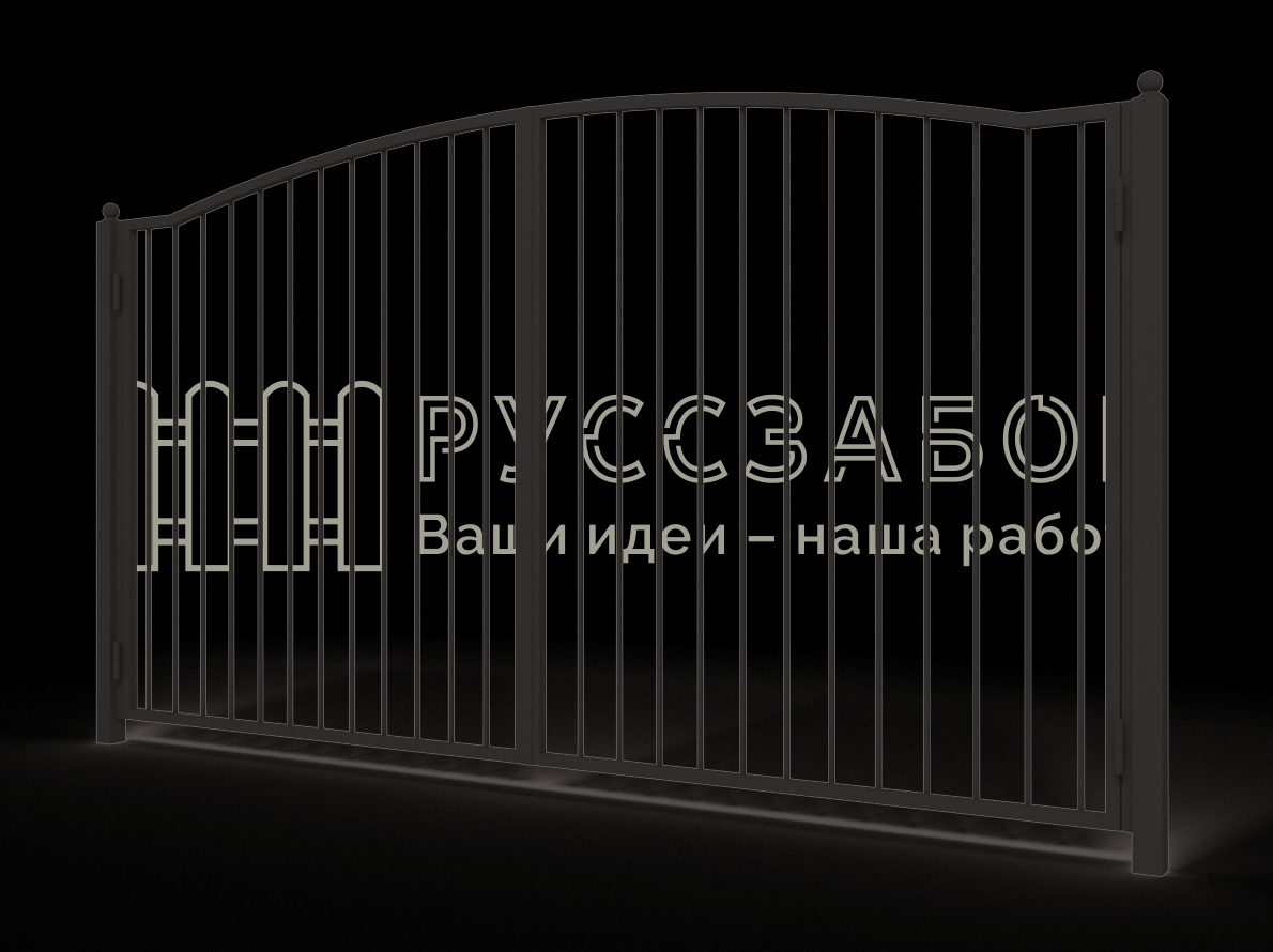 Сварные распашные ворота 2013