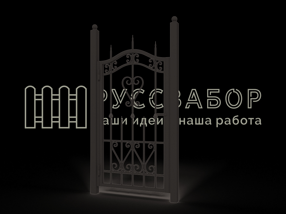 Кованая калитка 1540