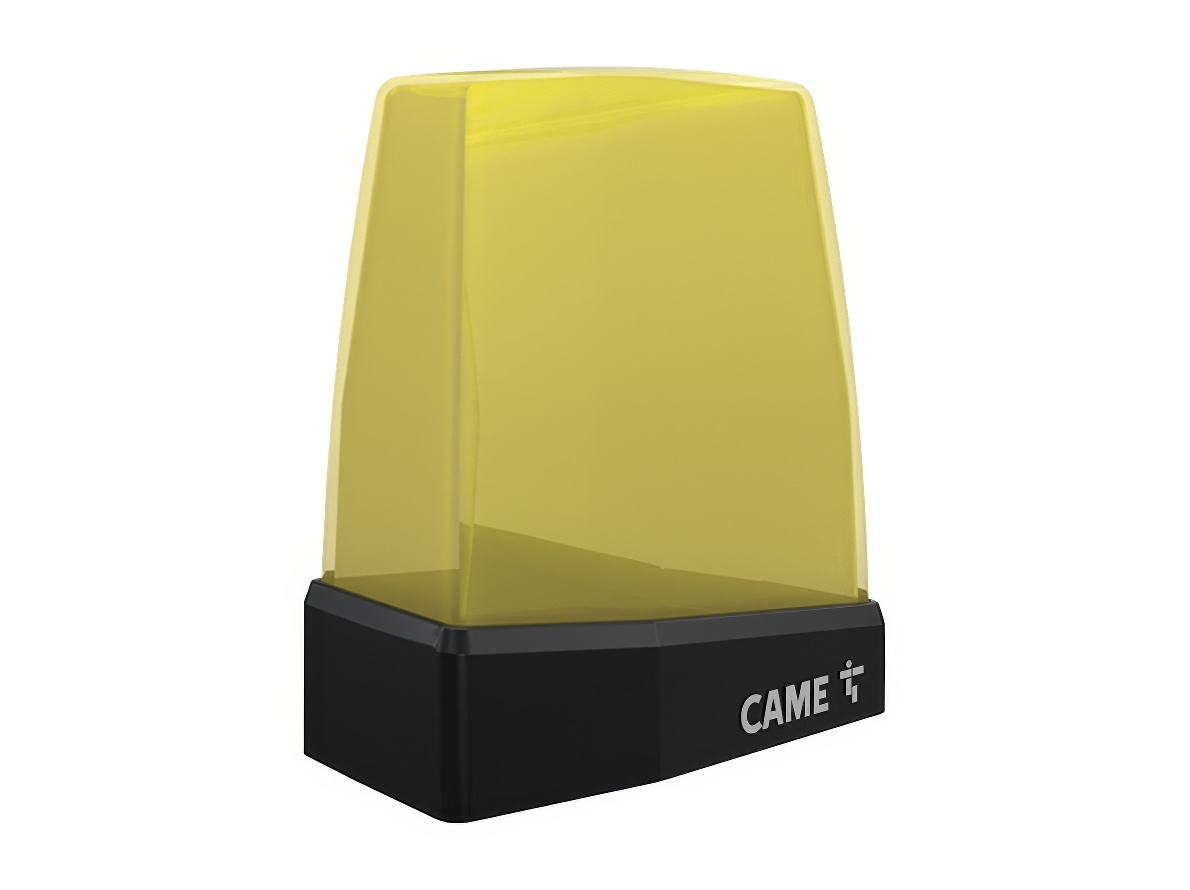Светодиодная сигнальная лампа с желтым плафоном, электропитание 24/230 В CAME KRX1FXSY