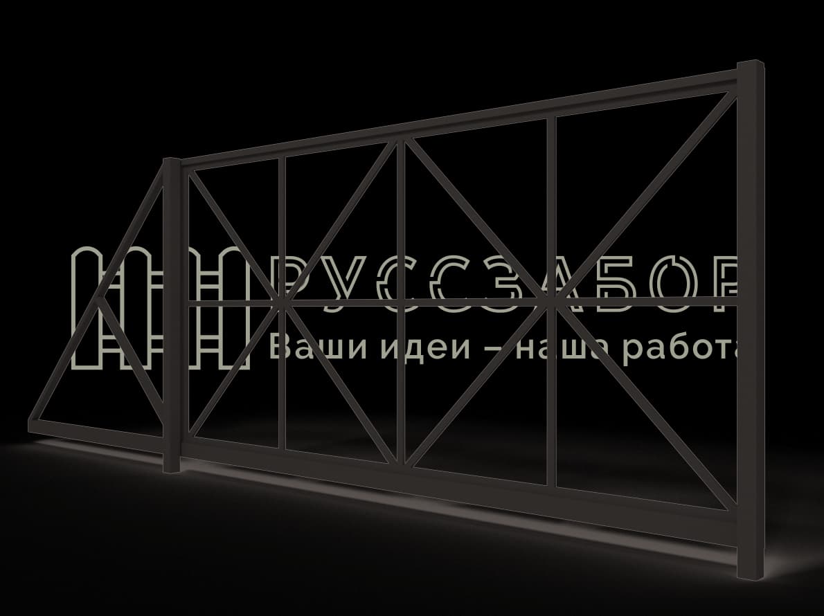 Каркас откатных ворот 01