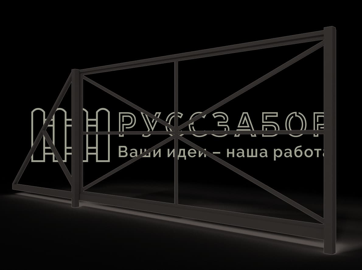 Каркас откатных ворот 02