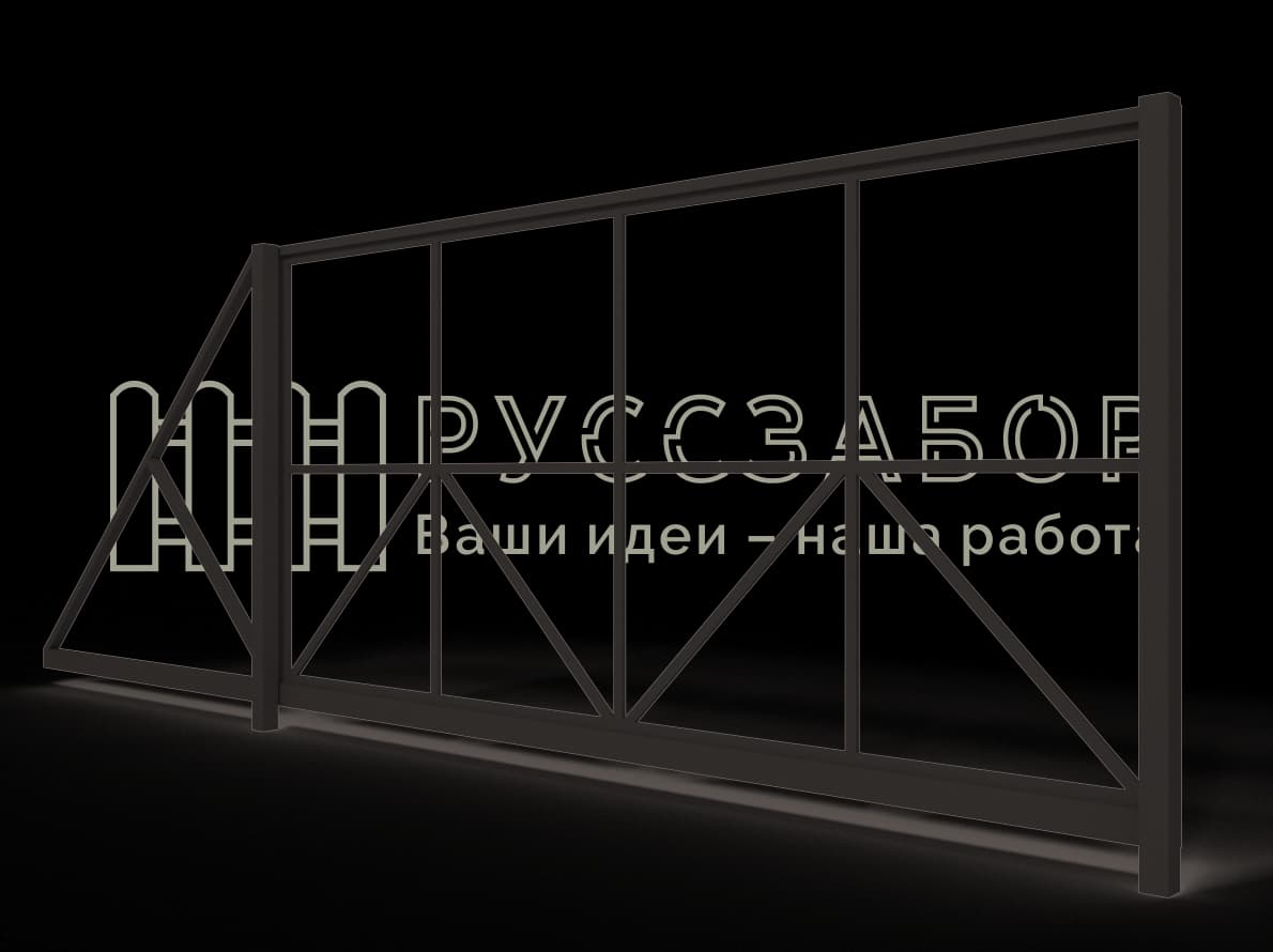 Каркас откатных ворот 08