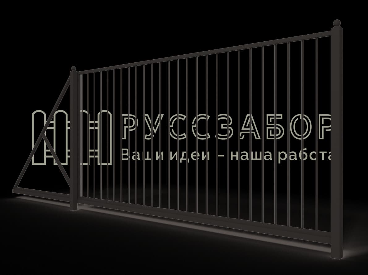Сварные откатные ворота 1503
