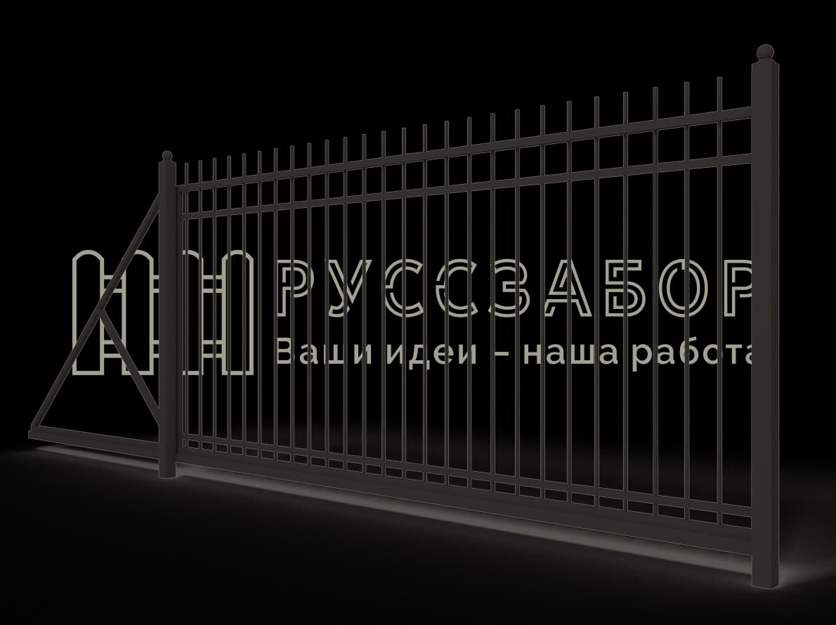 Сварные откатные ворота 2003