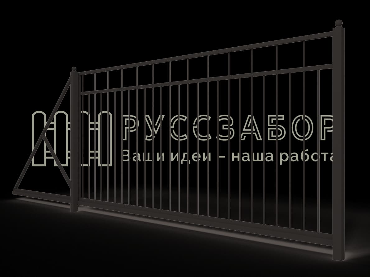 Сварные откатные ворота 2006