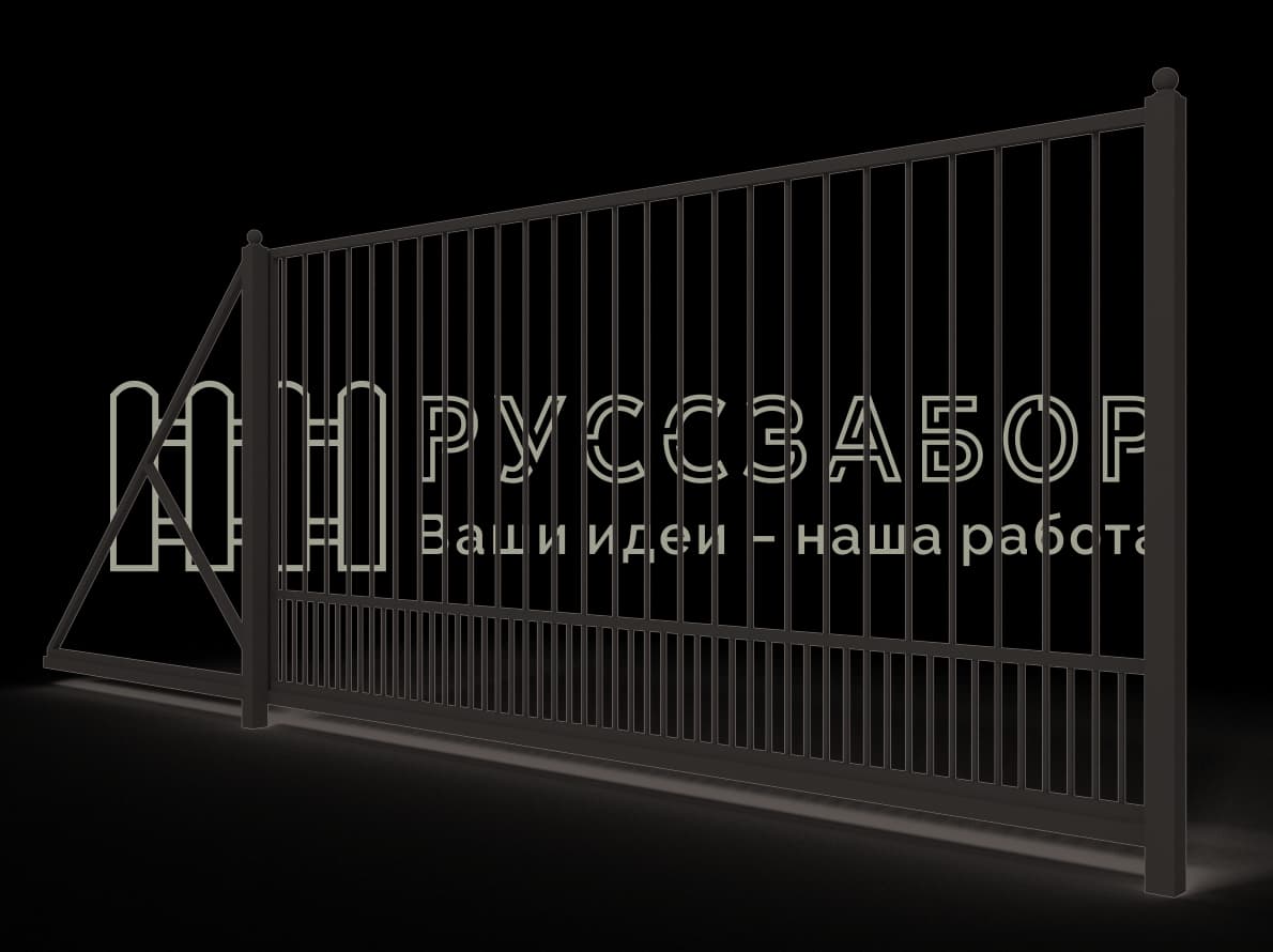 Сварные откатные ворота 2011