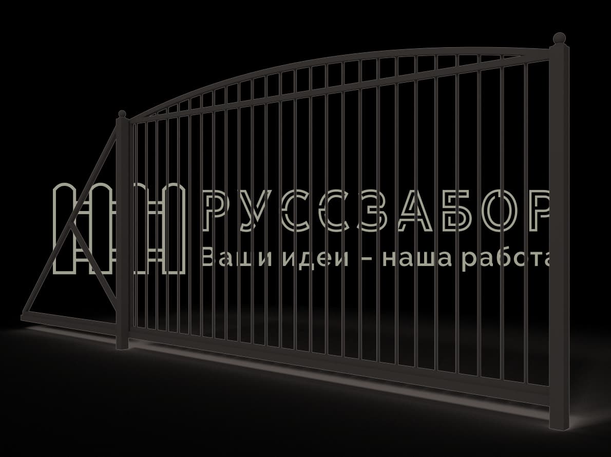 Сварные откатные ворота 2014