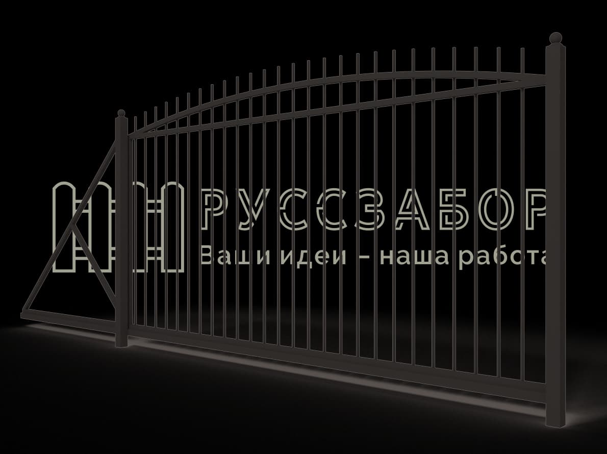 Сварные откатные ворота 2015