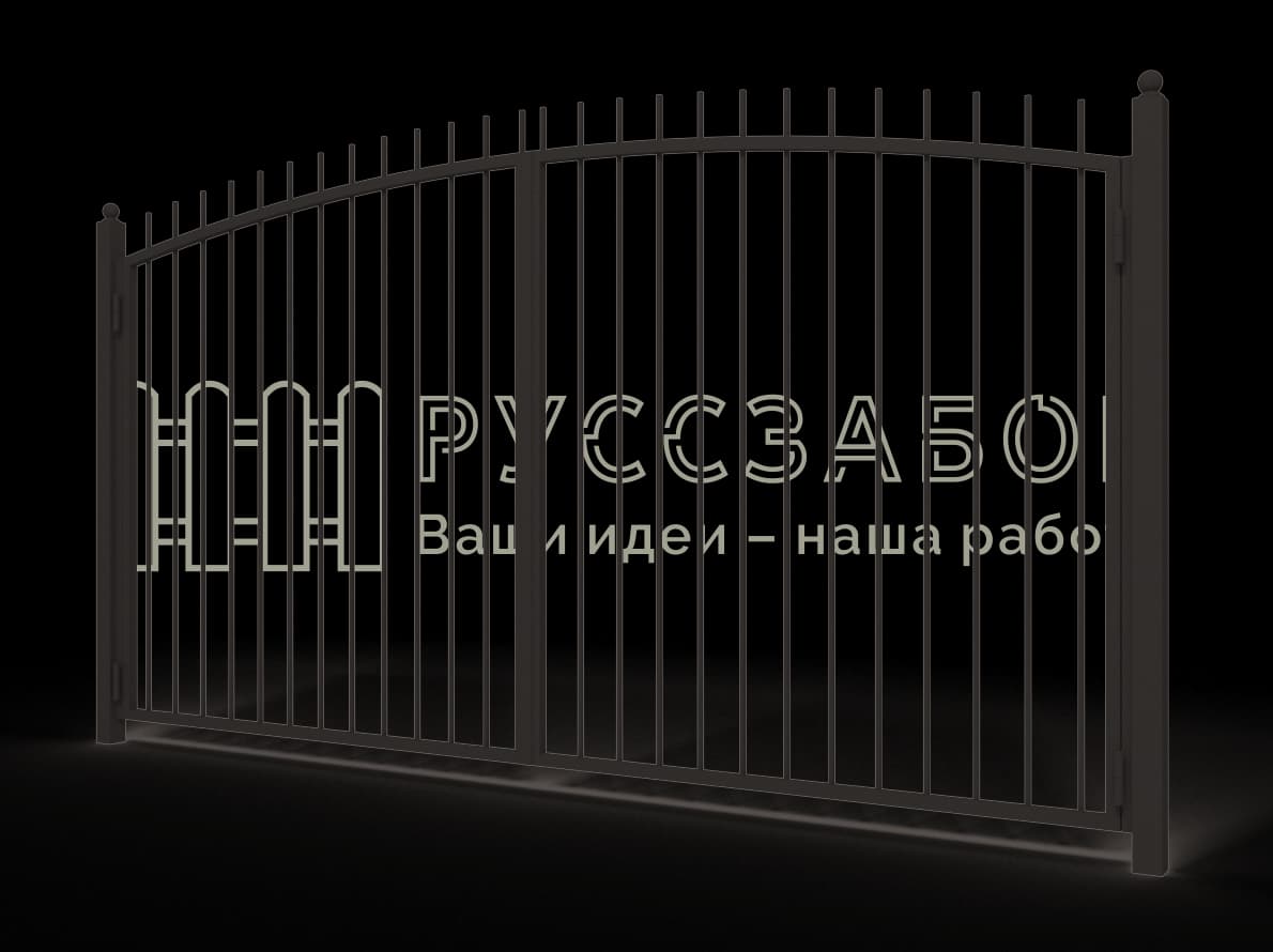 Распашные сварные ворота 2015