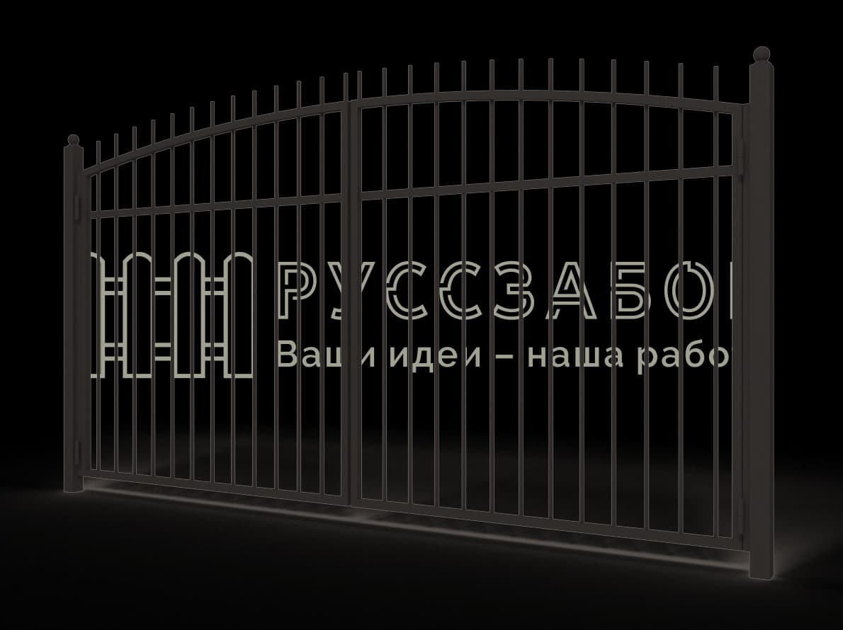 Сварные распашные ворота 2016