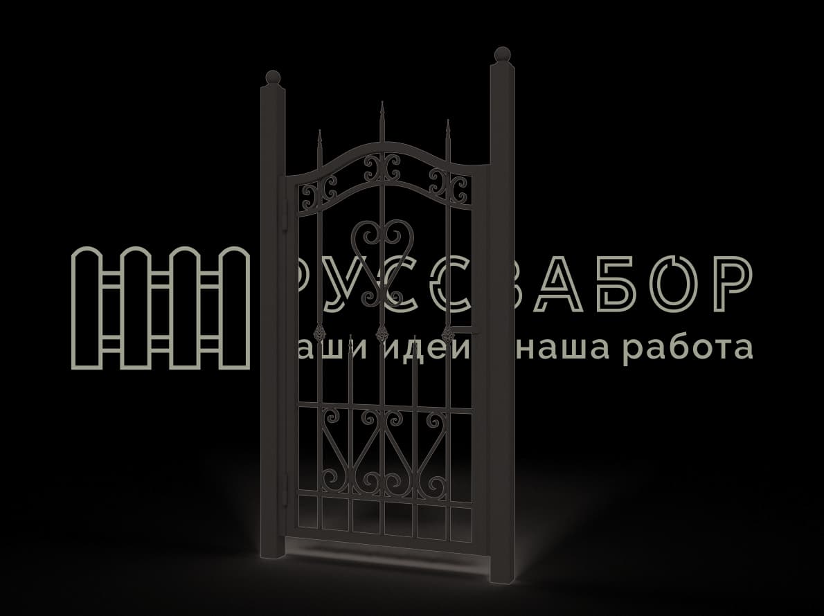 Кованая калитка 1540