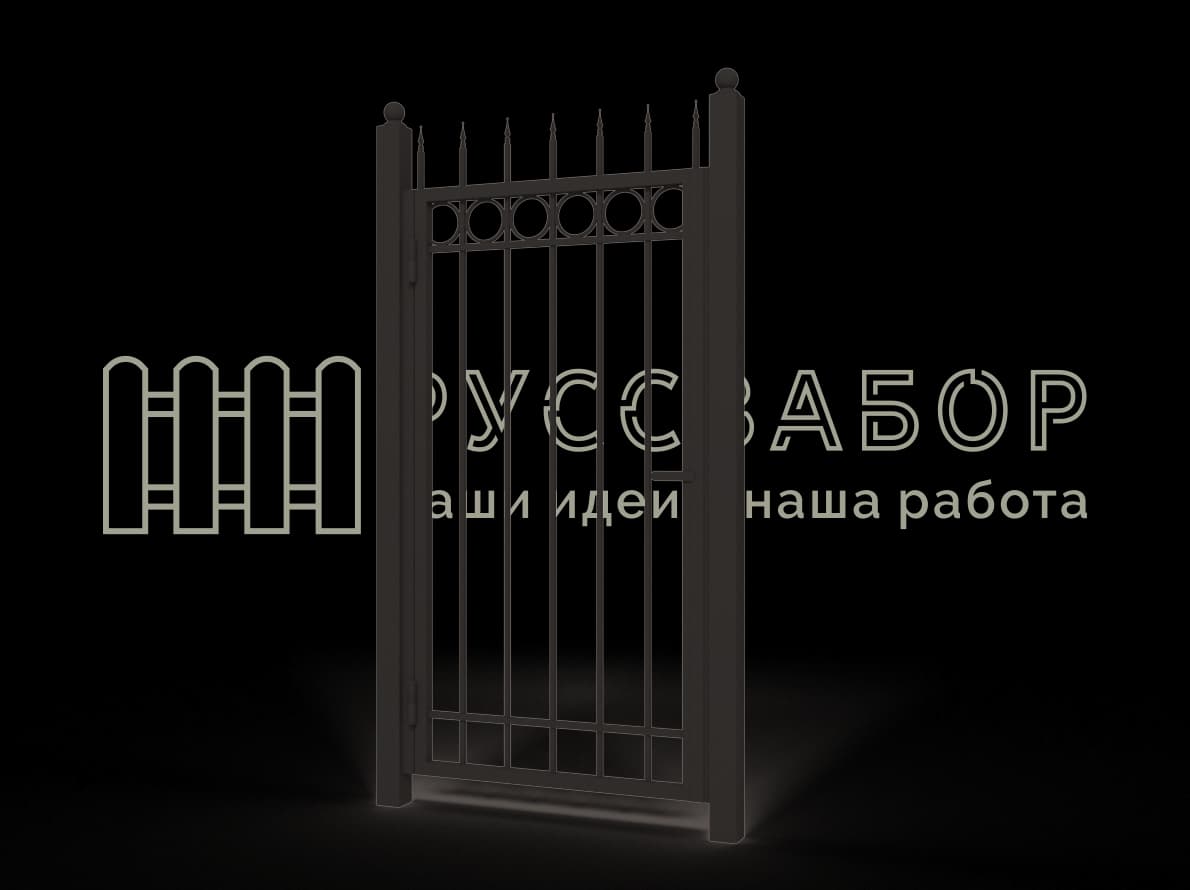 Ковано-сварная калитка 1523