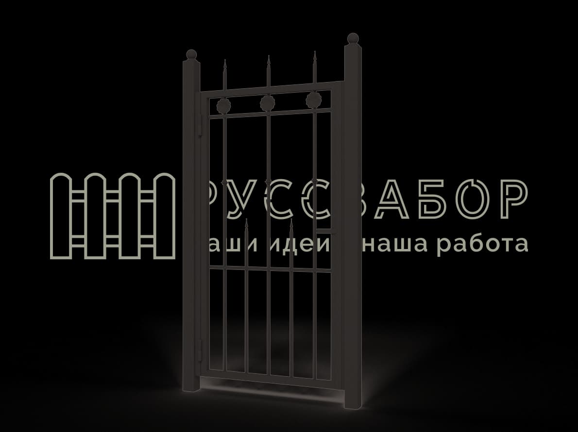 Ковано-сварная калитка 1534