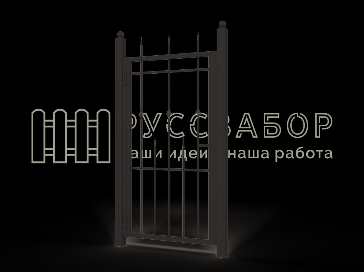 Ковано-сварная калитка 1535