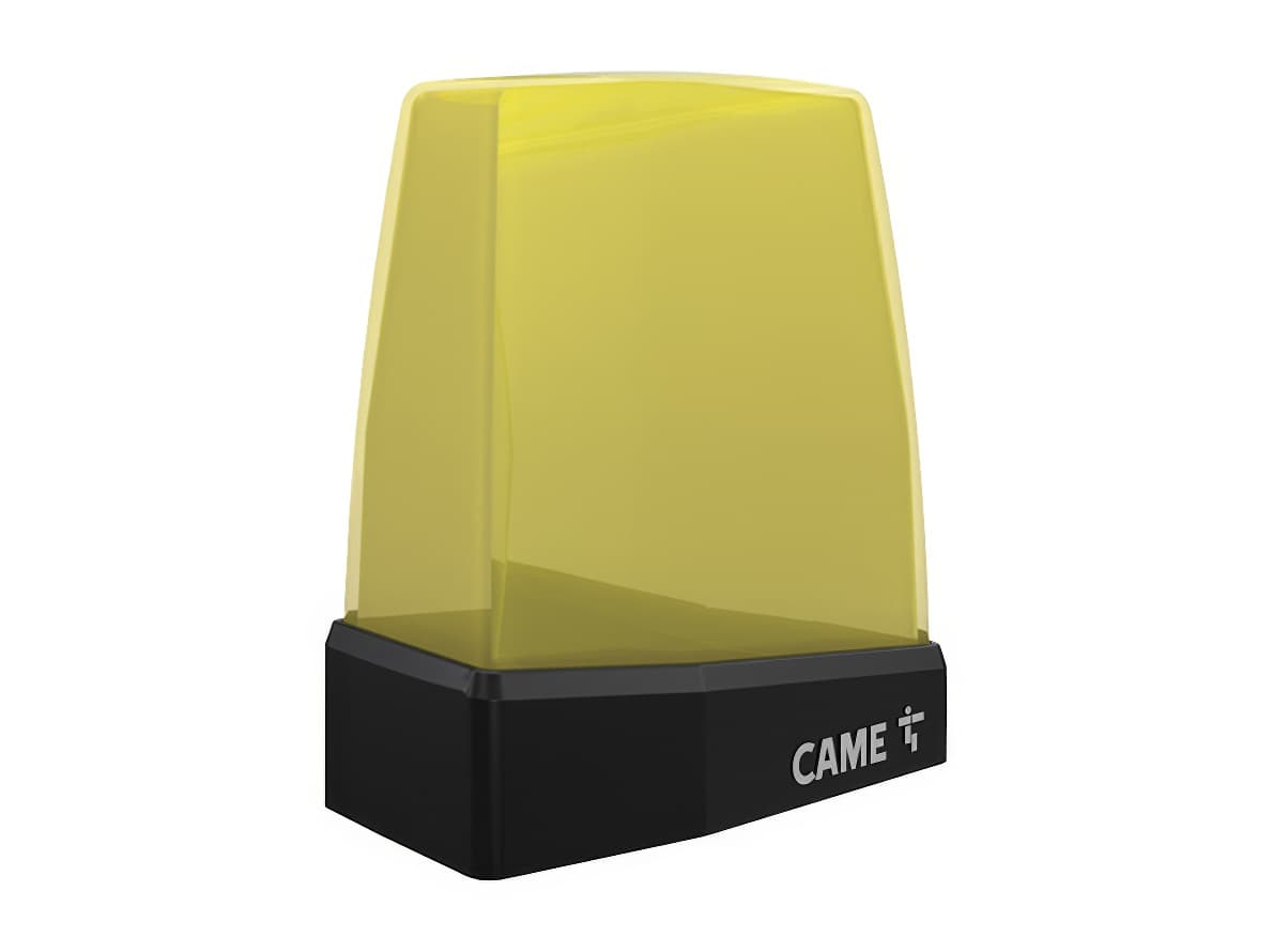 Светодиодная сигнальная лампа с желтым плафоном, электропитание 24/230 В CAME KRX1FXSY