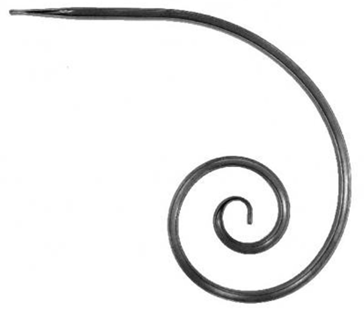 Кованая запятая 430*430мм