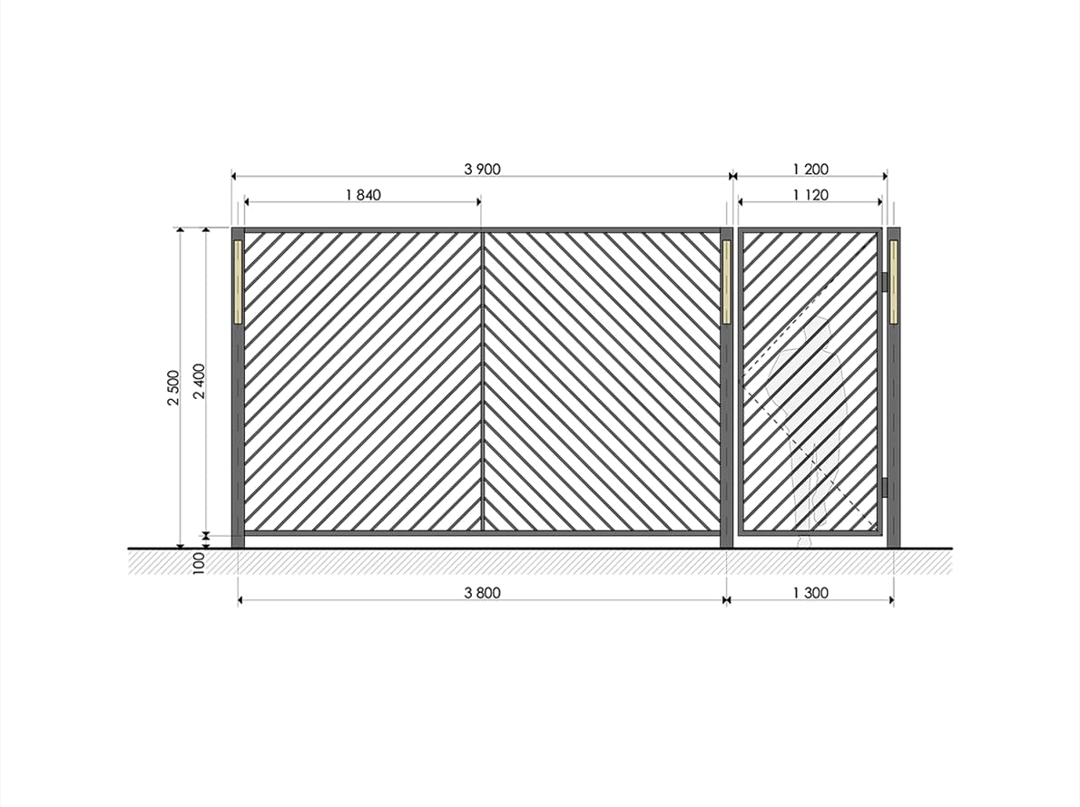 Забор типовой Тип 14