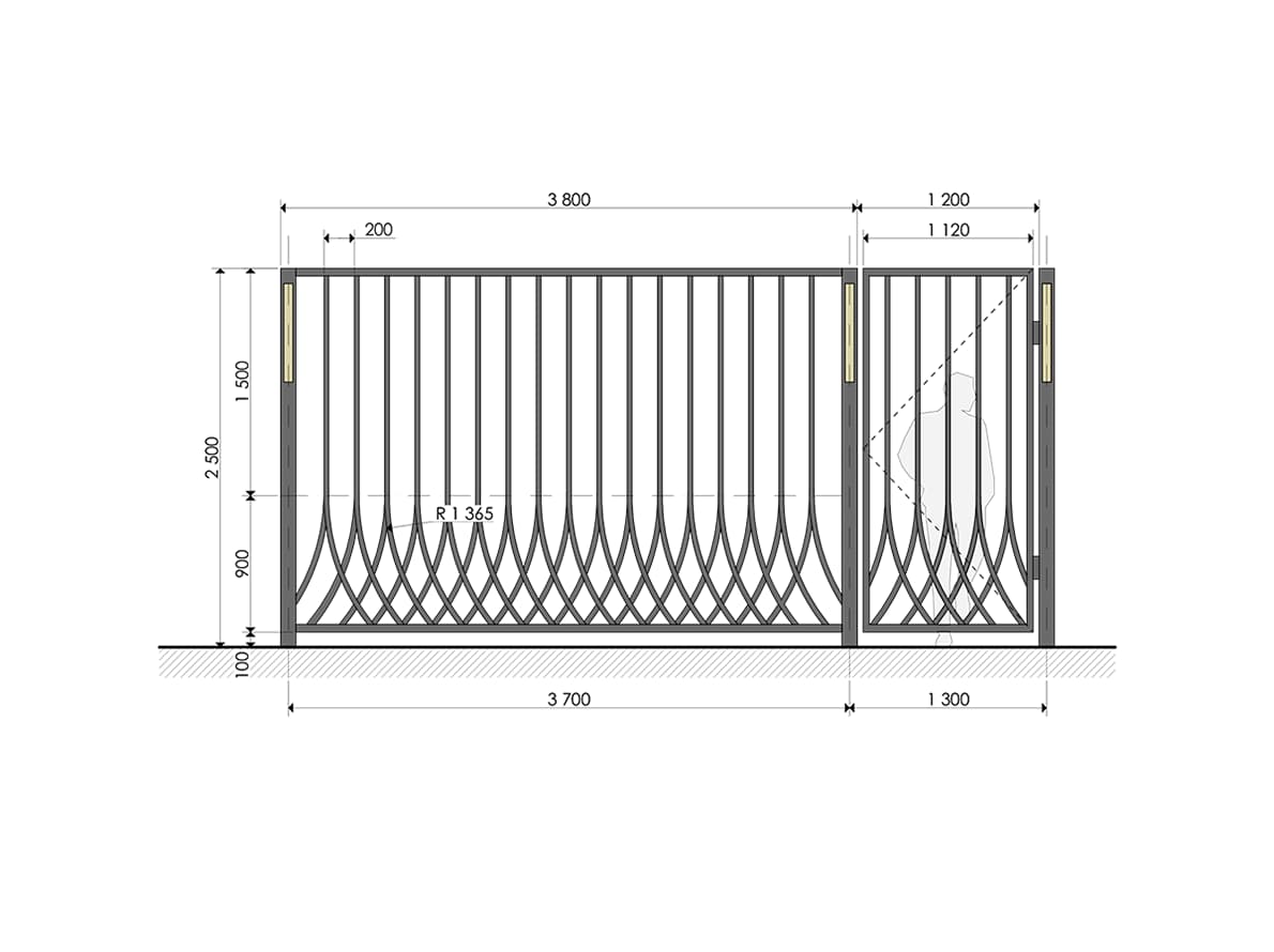 Забор типовой Тип 16